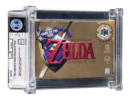 1998 N64 Nintendo (USA) "The Legend of Zelda: Ocarina of Time" Players Choice Sealed Video Game - WATA 8.5/A++